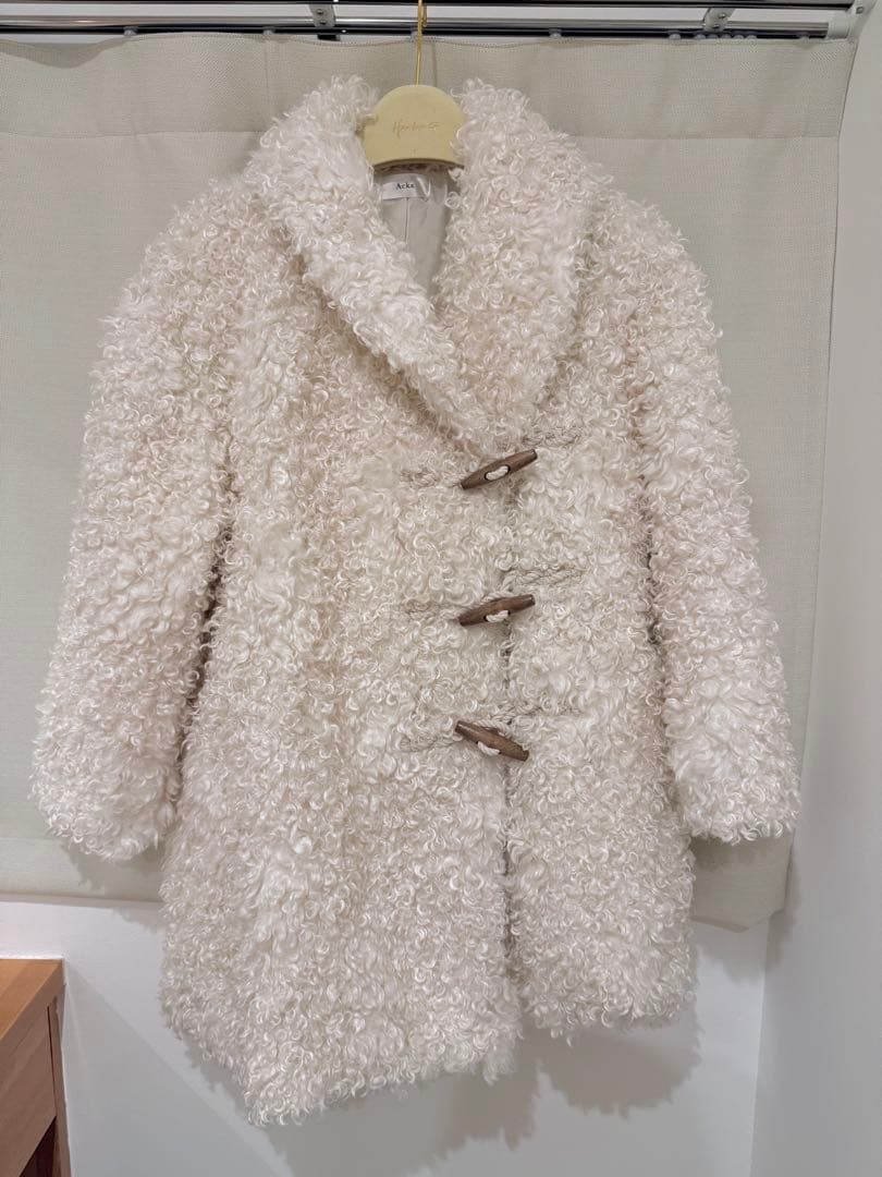 Acka. teddy loop coat / ホワイト
