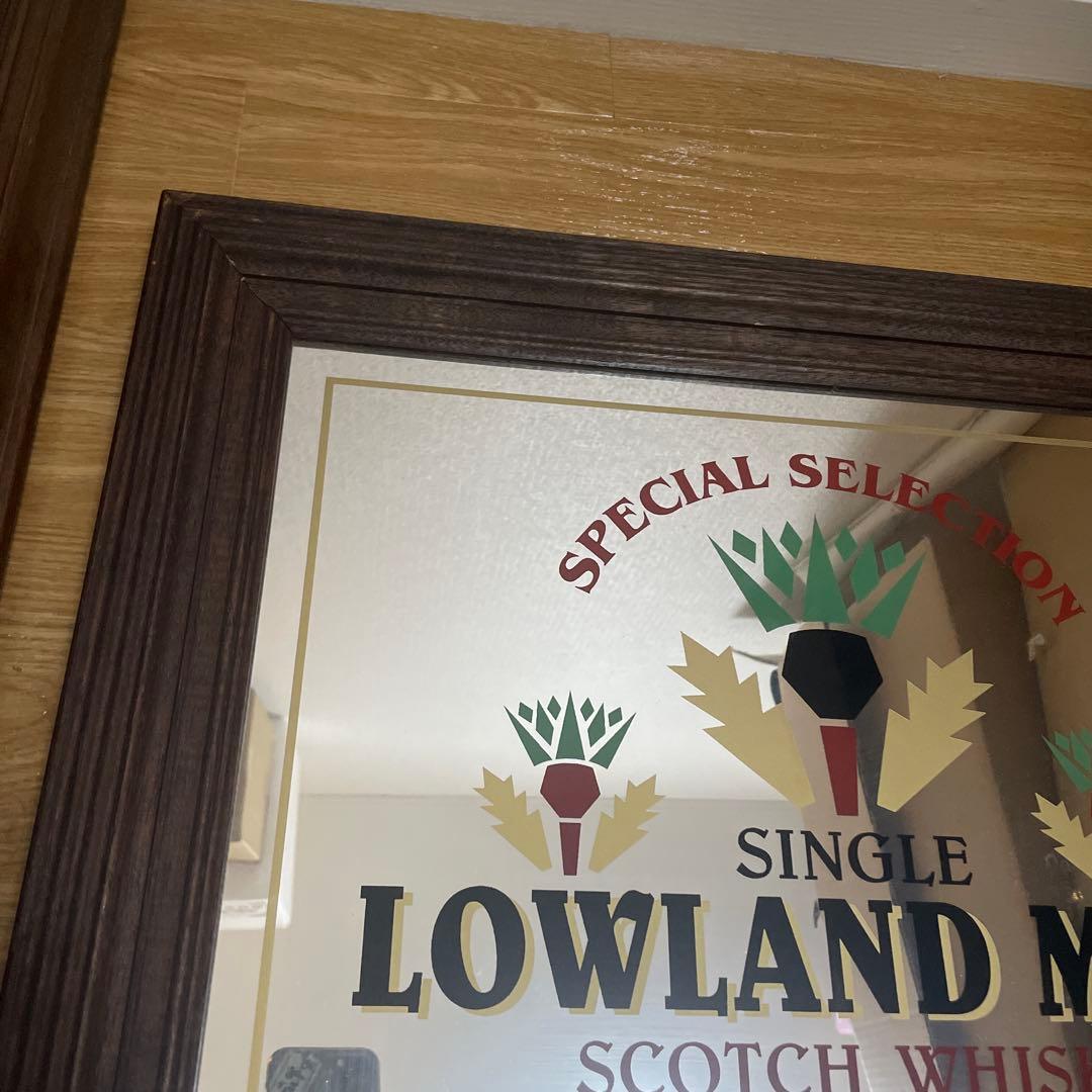 クリスベアさん専用希少　ヴィンテージ　パブミラー　LOWLAND MALT壁掛け