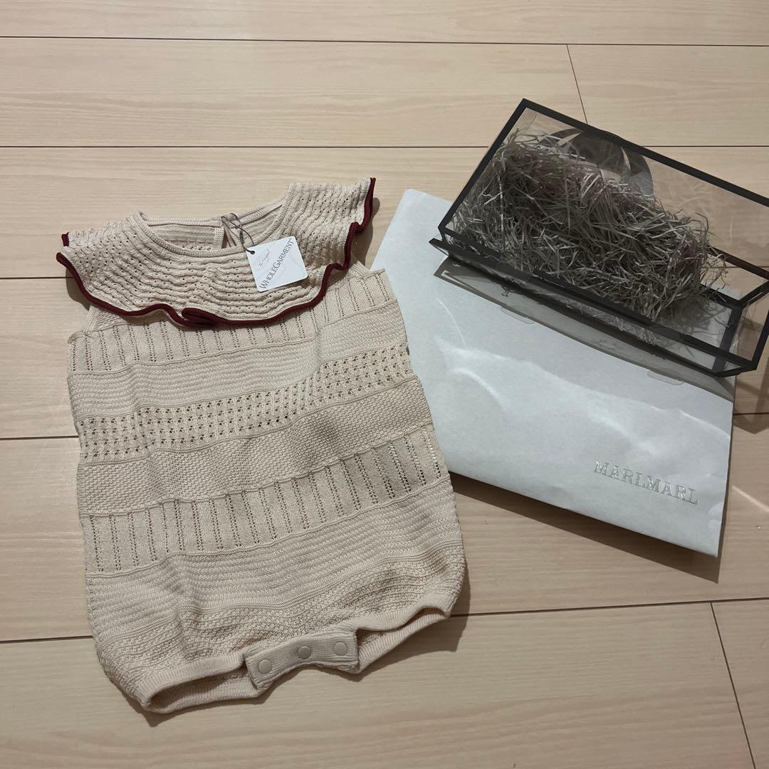【新品未使用】MARLMARL ニットロンパース