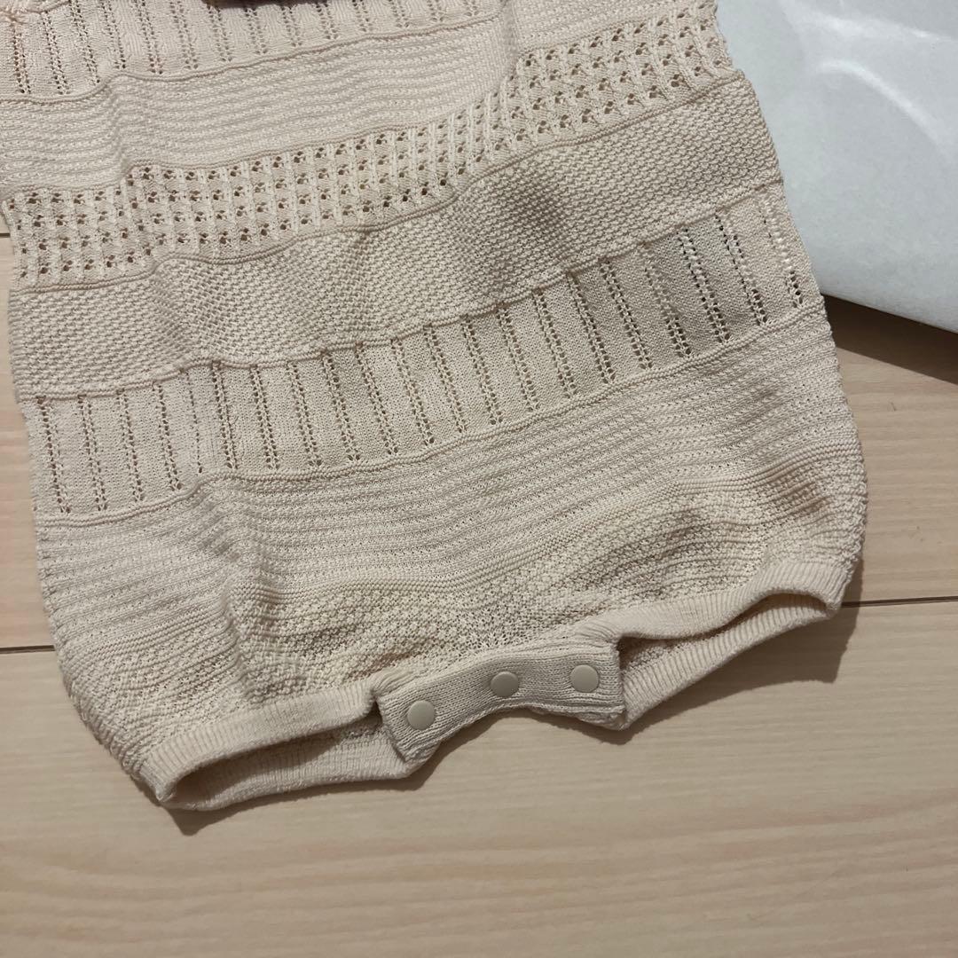 【新品未使用】MARLMARL ニットロンパース
