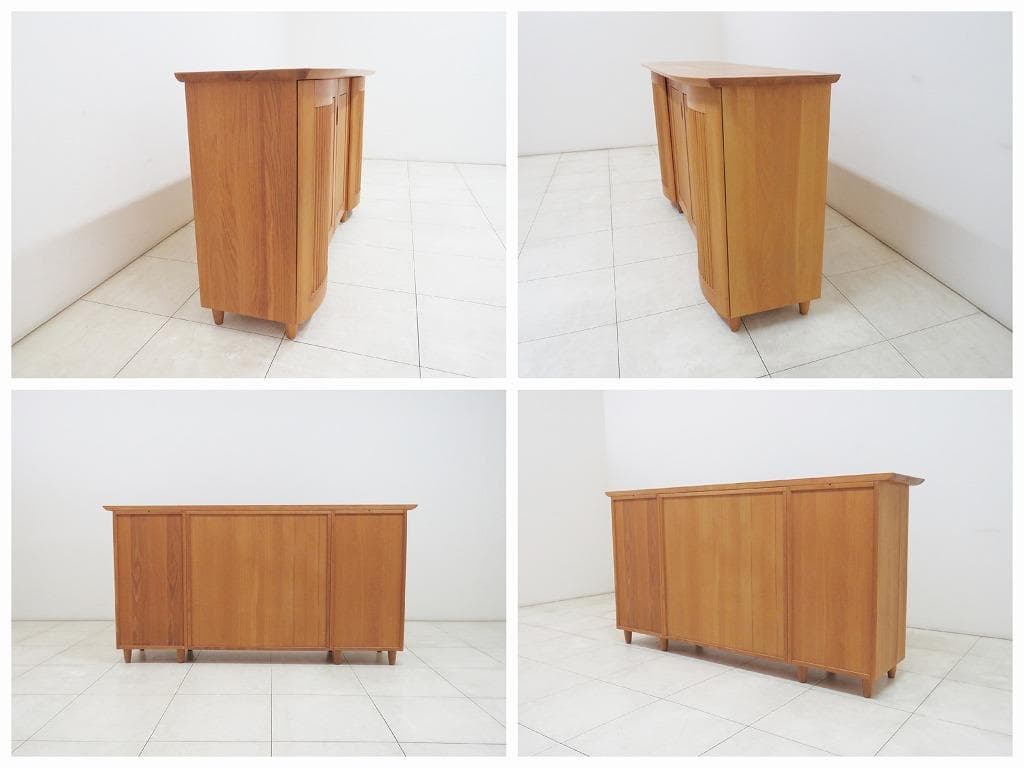 北欧 デンマーク製 サイドボード ビーチ無垢材 キャビネット検skovby