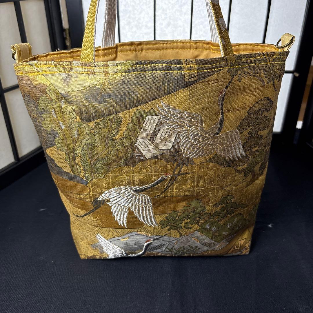 帯リメイクバック、ハンドメイドバック、さえ