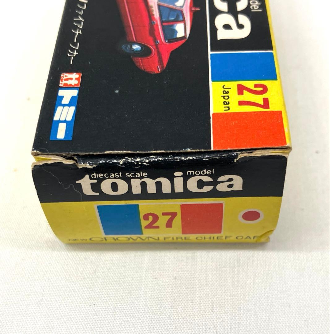 トミカ ニュー クラウン ファイアチーフカー No.27 黒箱