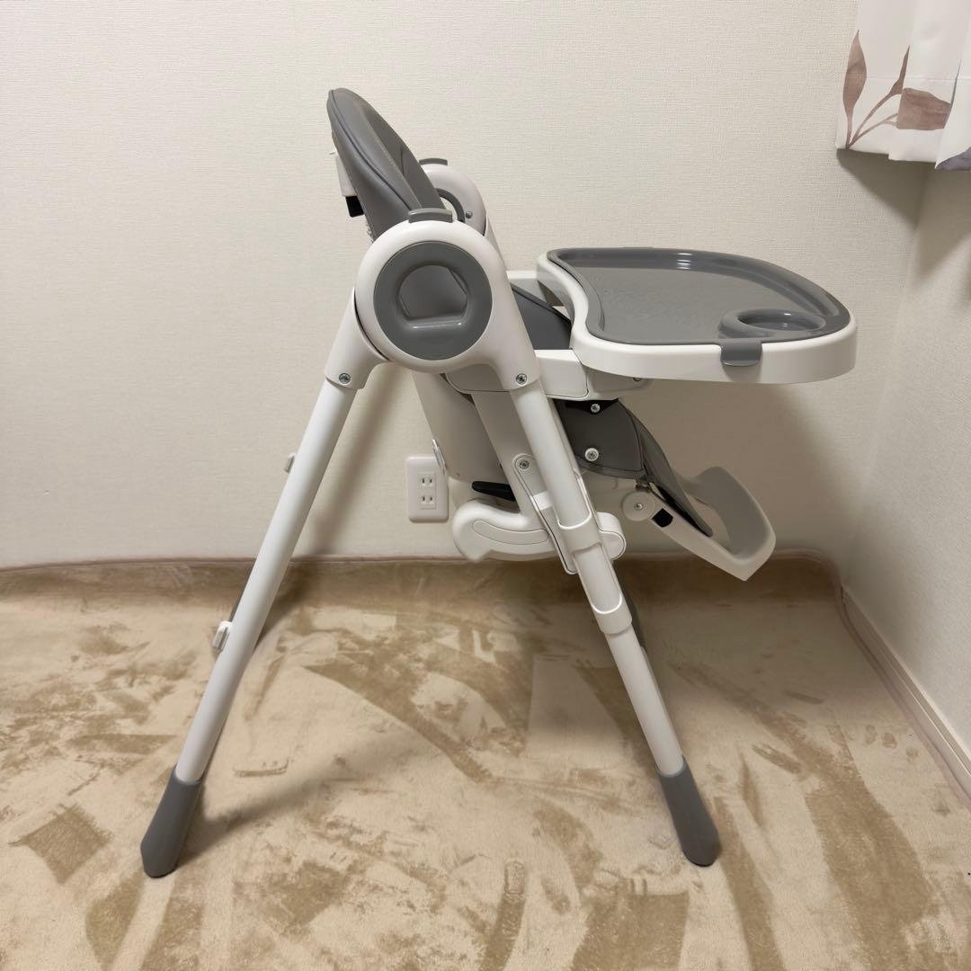 SMORbi ハイ&ローのびのびマルチチェア　折りたたみ グレー