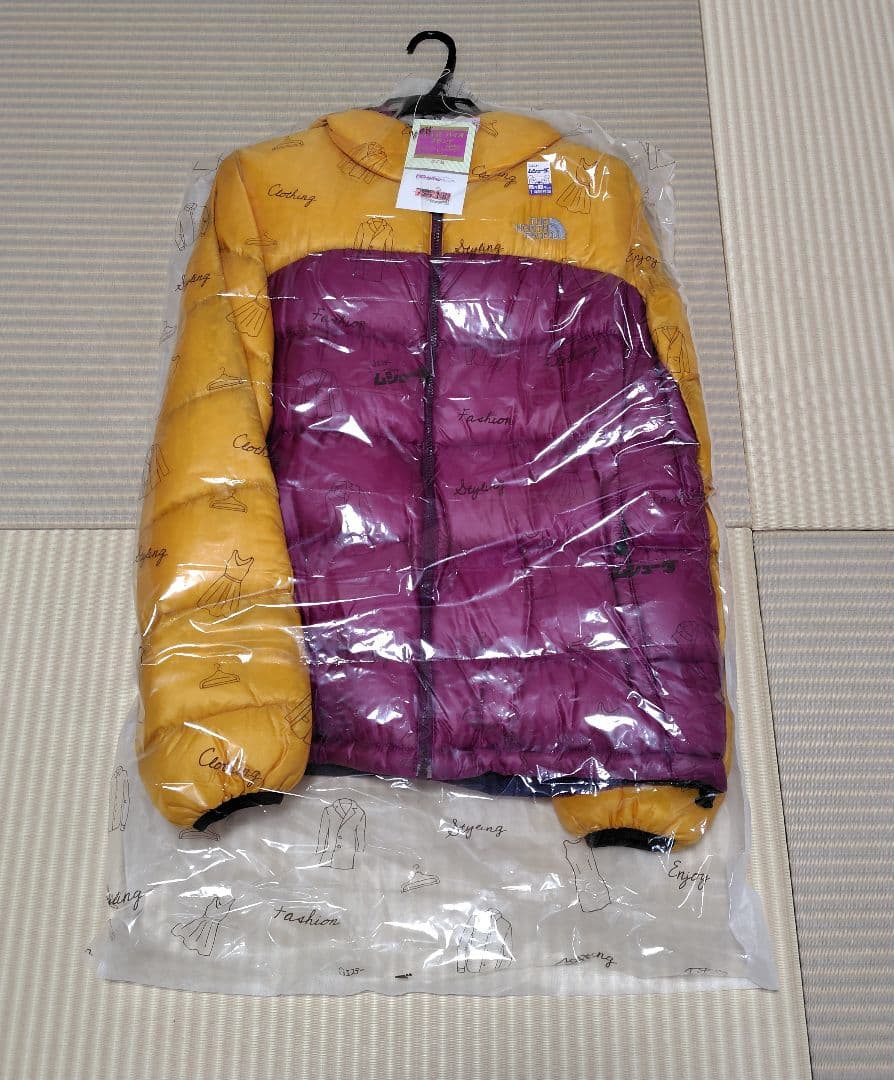 （最終値下げ！）ノースフェイス アコンカグアフーディダウンジャケット L 黄色紫