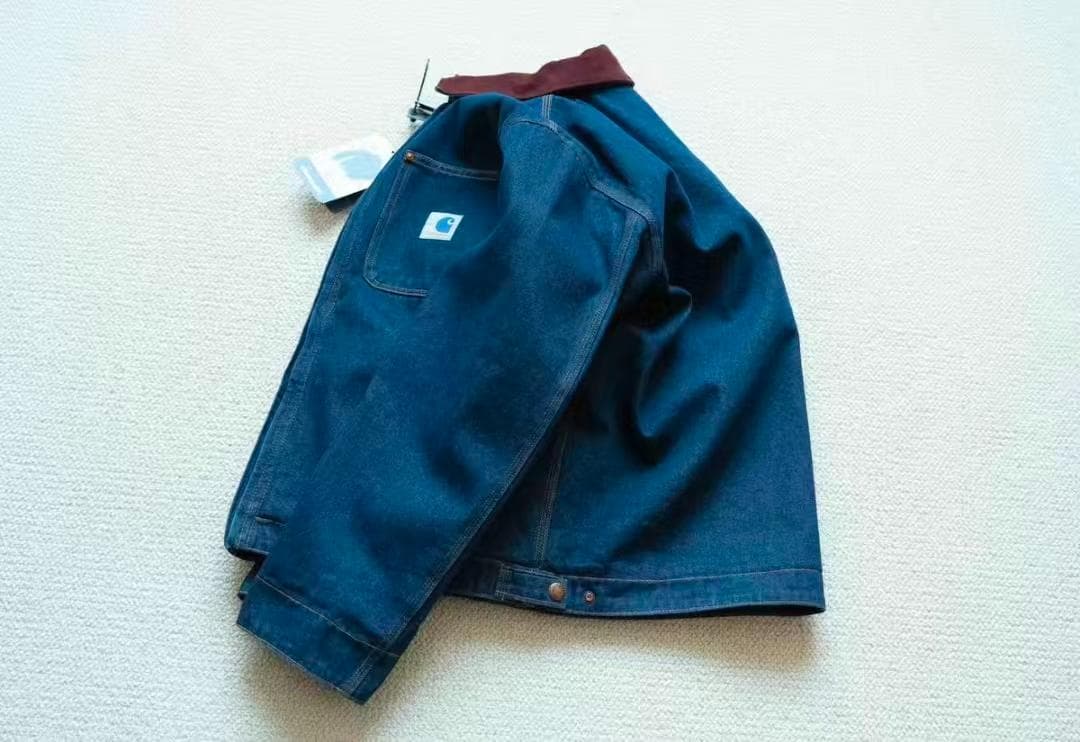 Carhartt カバーオール ダークブルー/バーガンディ