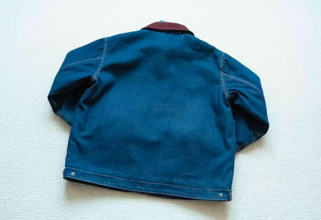 Carhartt カバーオール ダークブルー/バーガンディ