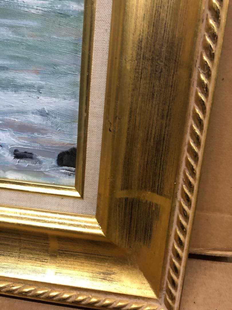 専用 2点 額縁 額 絵画 油絵 絵 F6 アンティーク ゴールド