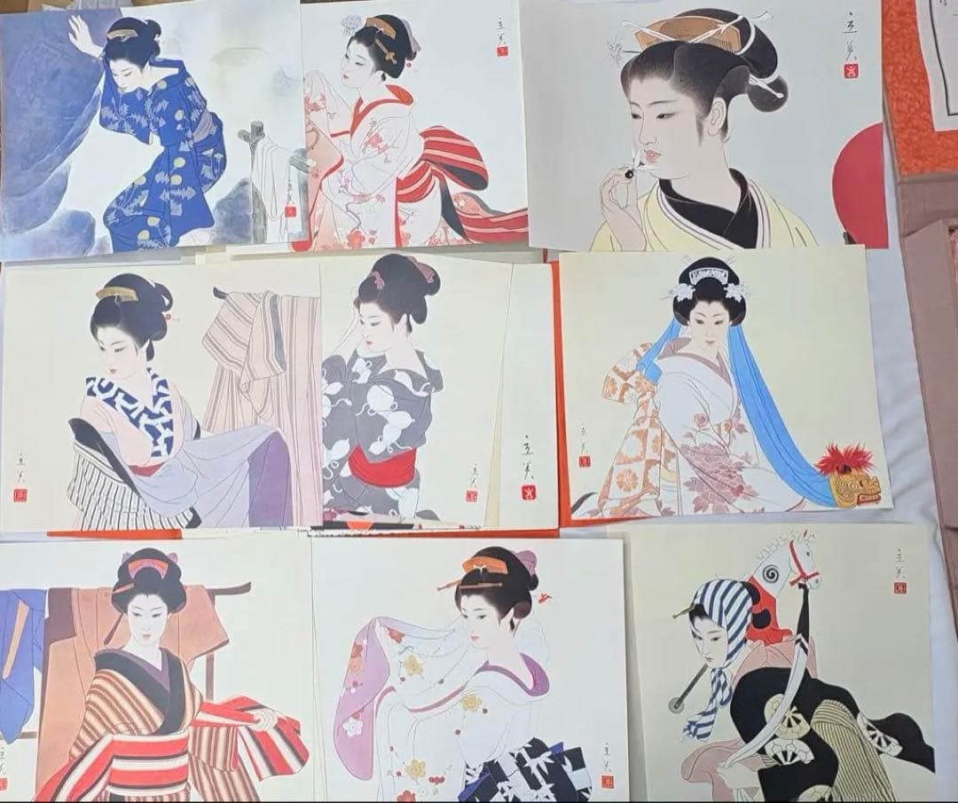 「美人百態」 志村立美 画集 美人画 本 春夏秋冬 北島義俊