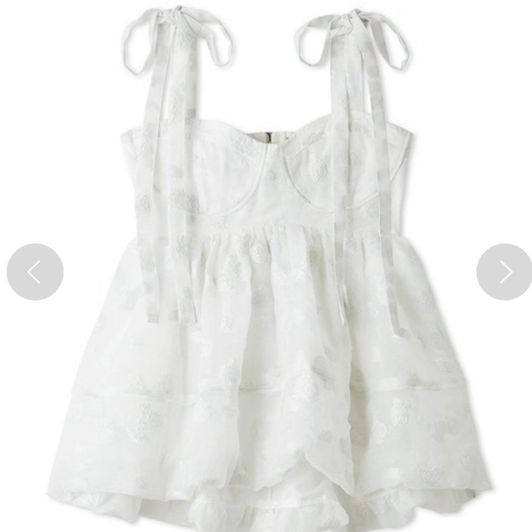 LILY BROWN リリーブラウン シアージャガードペプラムトップス