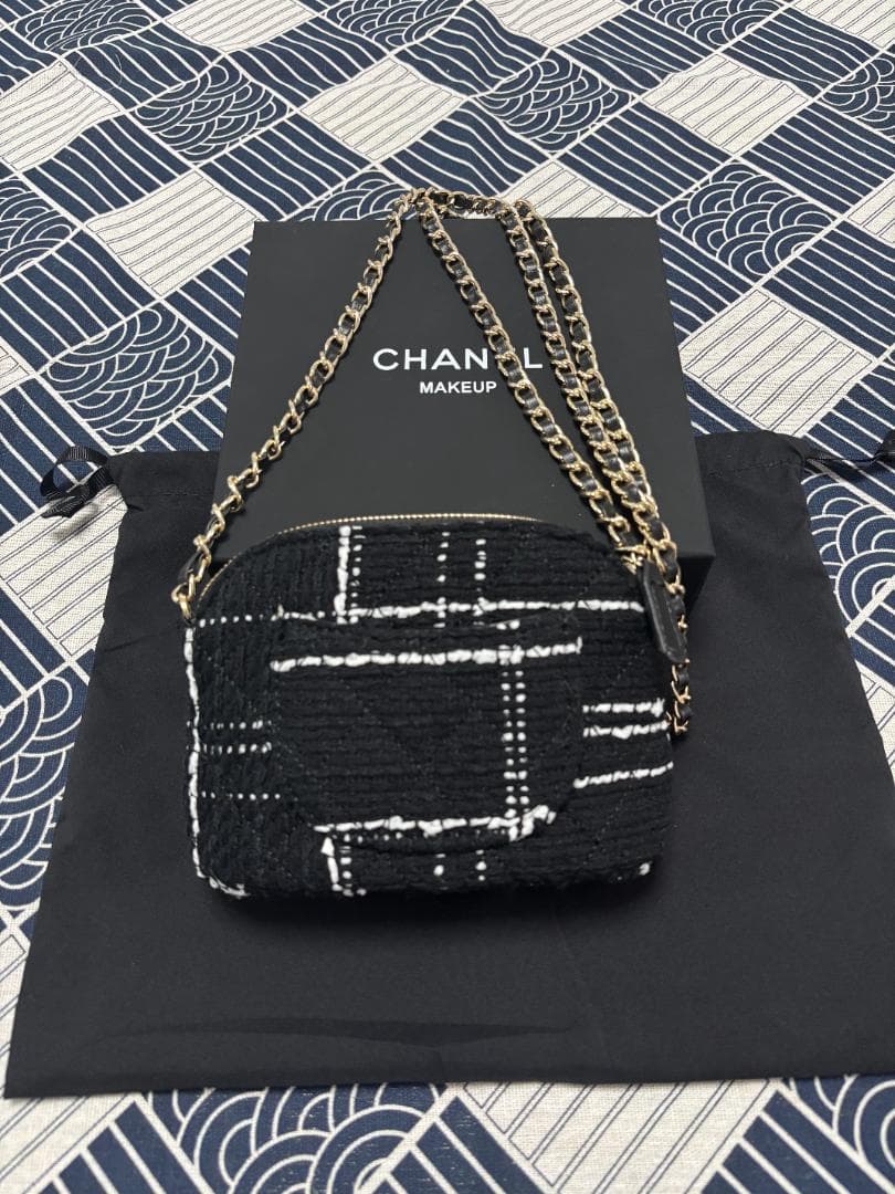 【箱付き】ツイード チェック柄 ショルダーバッグ