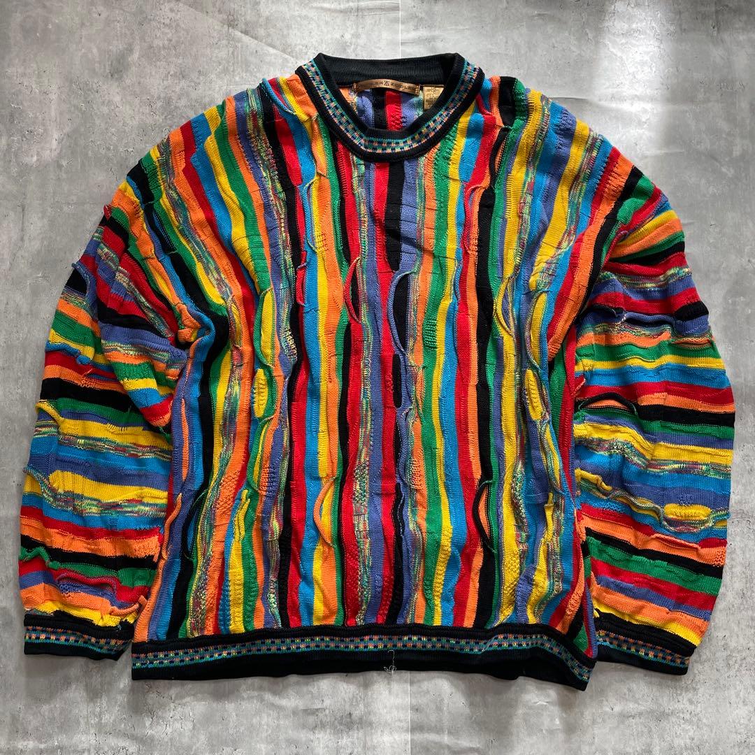 【ブルズ】 c-boy style COOGI風 3Dニット デニムパンツ