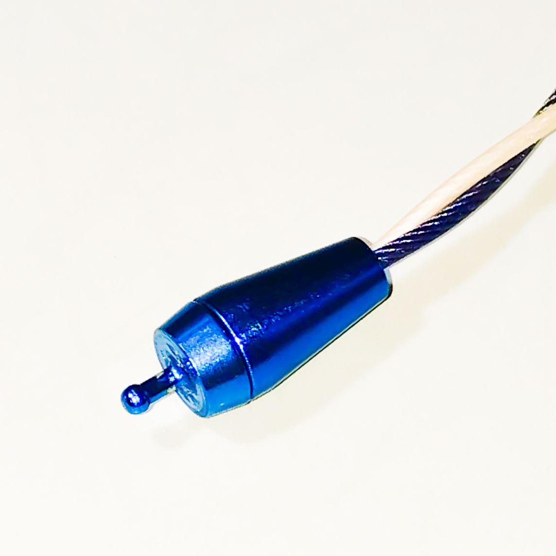 ファイテンRAKUWAネック ワイヤーEXTREME 43cm　ブルー×ホワイト