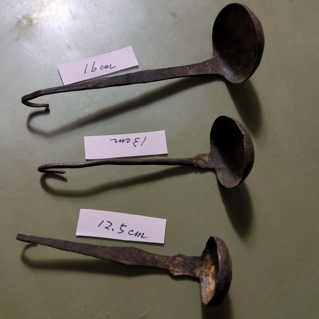 ロック　西アフリカ　キシ族　鉄貨幣　25センチ　インド灯火器1点