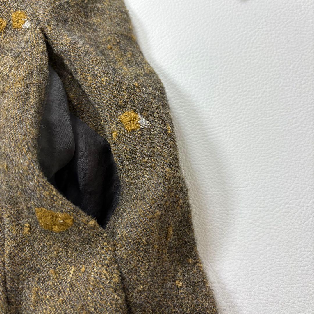 mina perhonenミナペルホネンpebble刺繍 シルクヤクワンピース