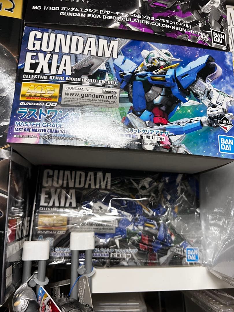 MG ガンダムエクシア　一番くじ　A賞ソリッドクリア　ラストワンアナザー　セット