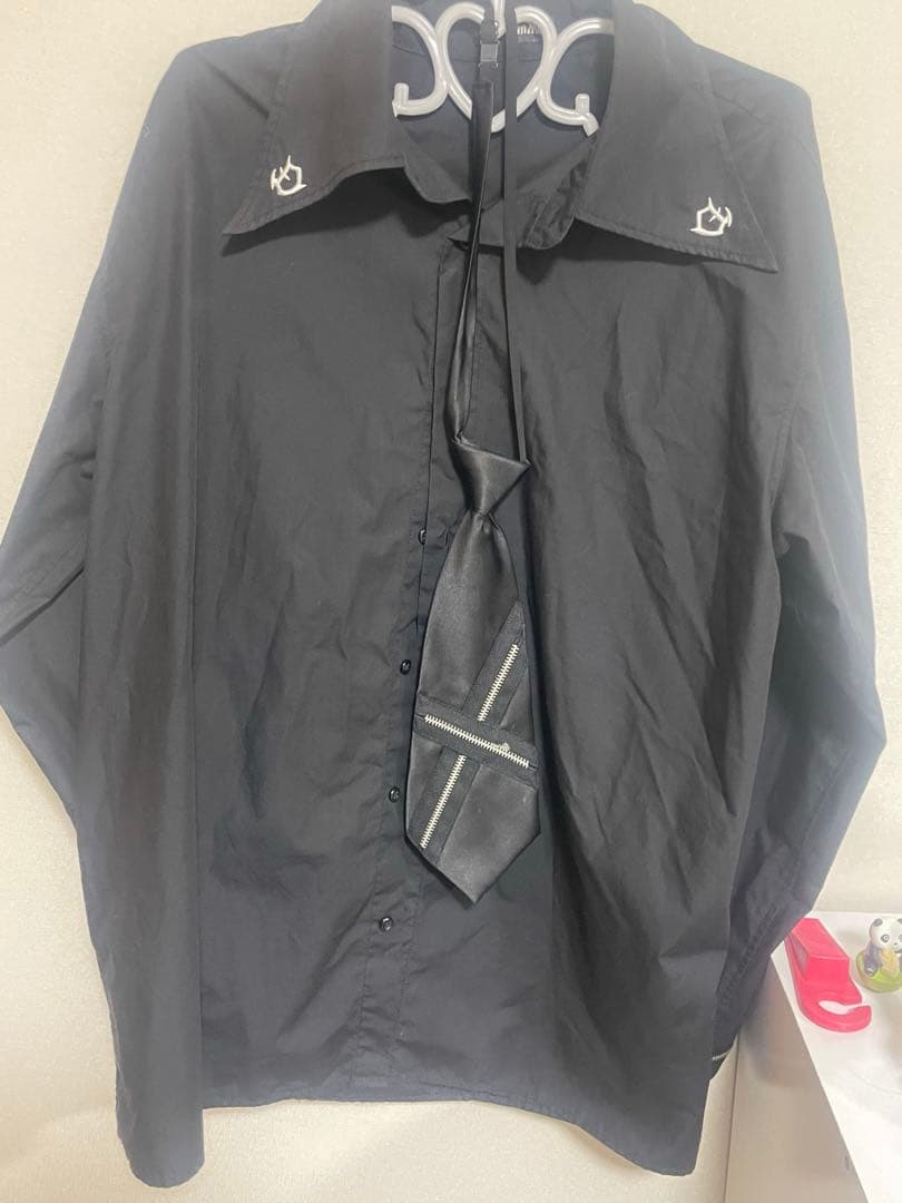 dimmoire ディムモアール ZIPシャツ 黒