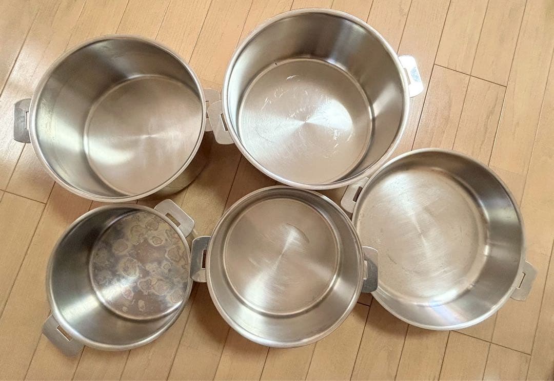 【美品/中古品】CRISTELステンレス鍋24cm&フライパン