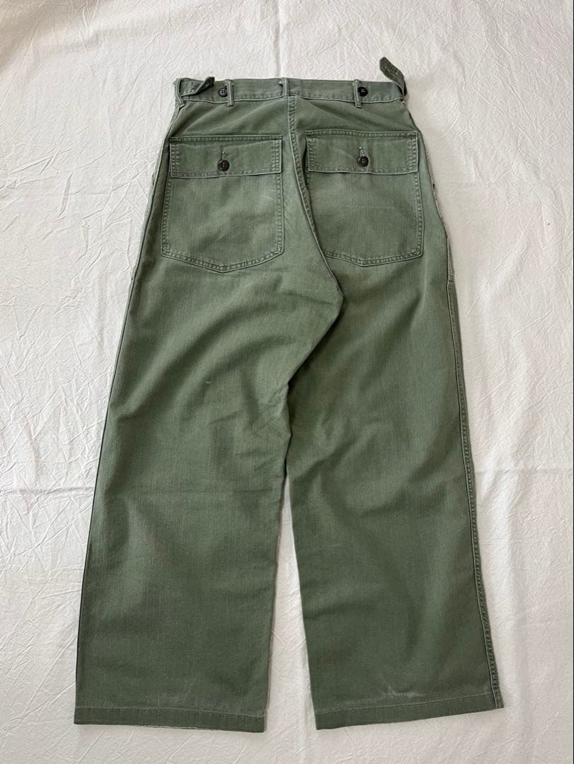 40s 50s us army HBT ベイカーパンツ　ユーティリティパンツ