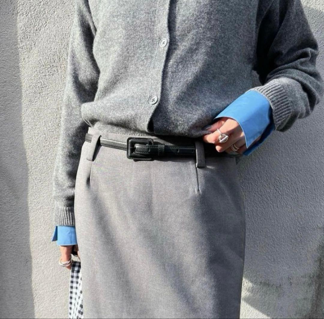 COUDRE★金子綾☆ブラックレザーベルト フリーサイズ