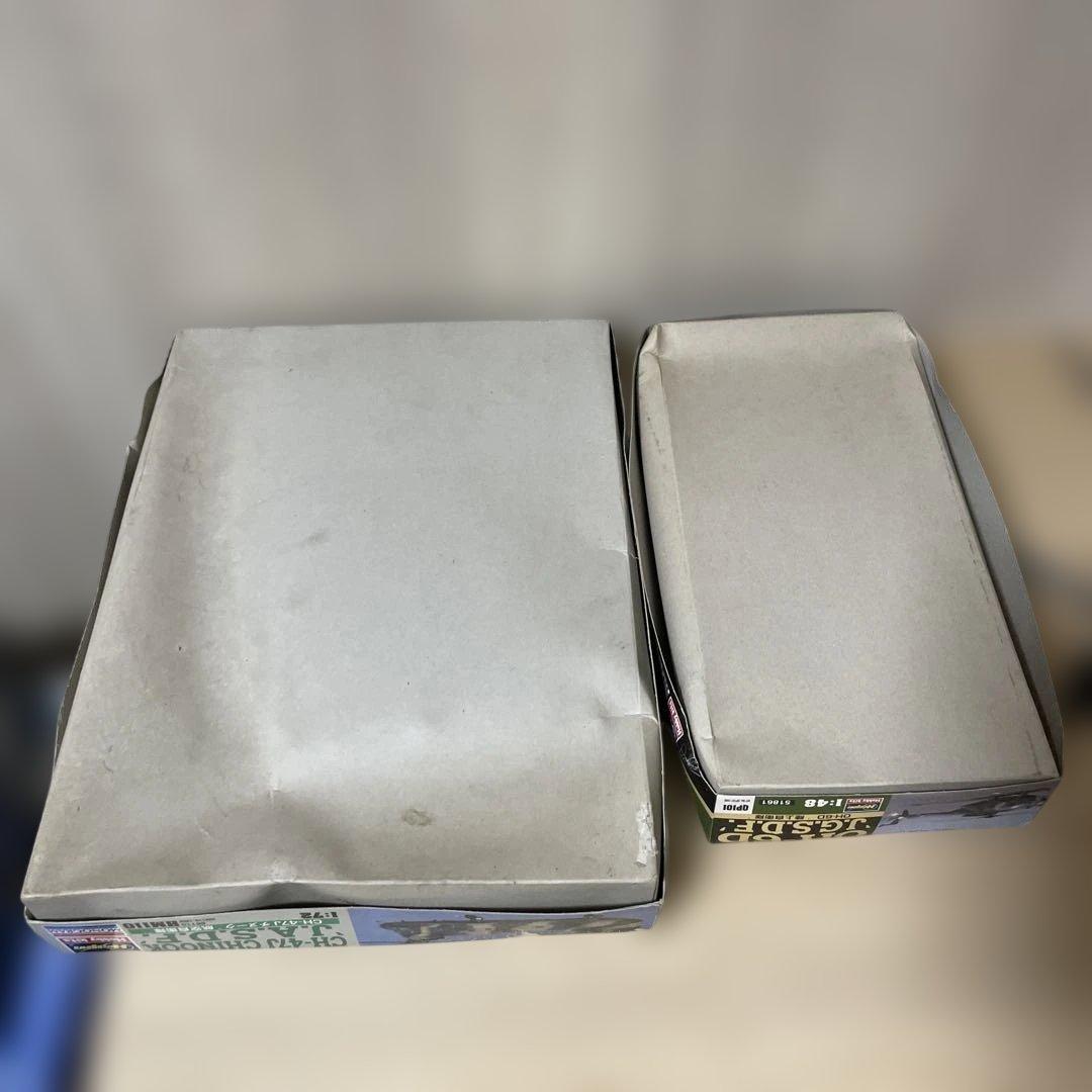 陸上自衛隊 後方支援航空 CH-47J＋OH-6D 2機セット. Ln491