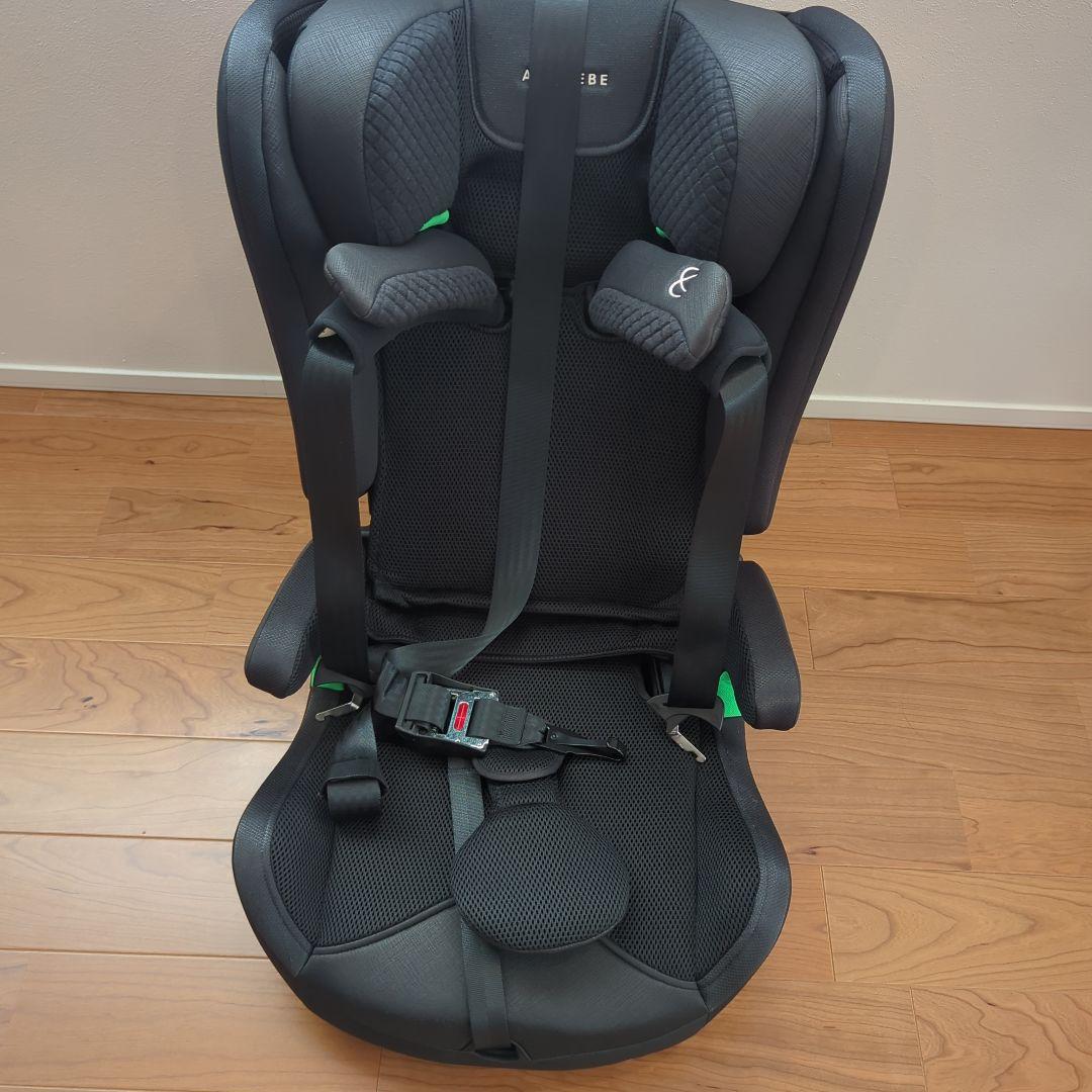 (美品)エールベベ チャイルドシート PAPATTO R ブラック