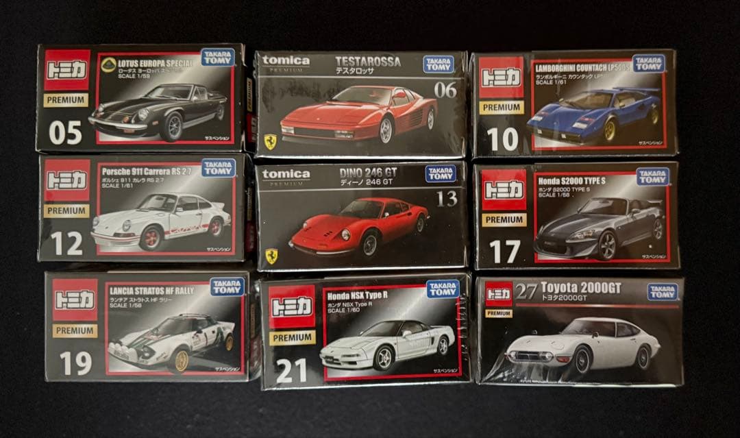 チ*ズ様 【9台セット】トミカプレミアム　ロータスヨーロッパ、９１1カレラRS