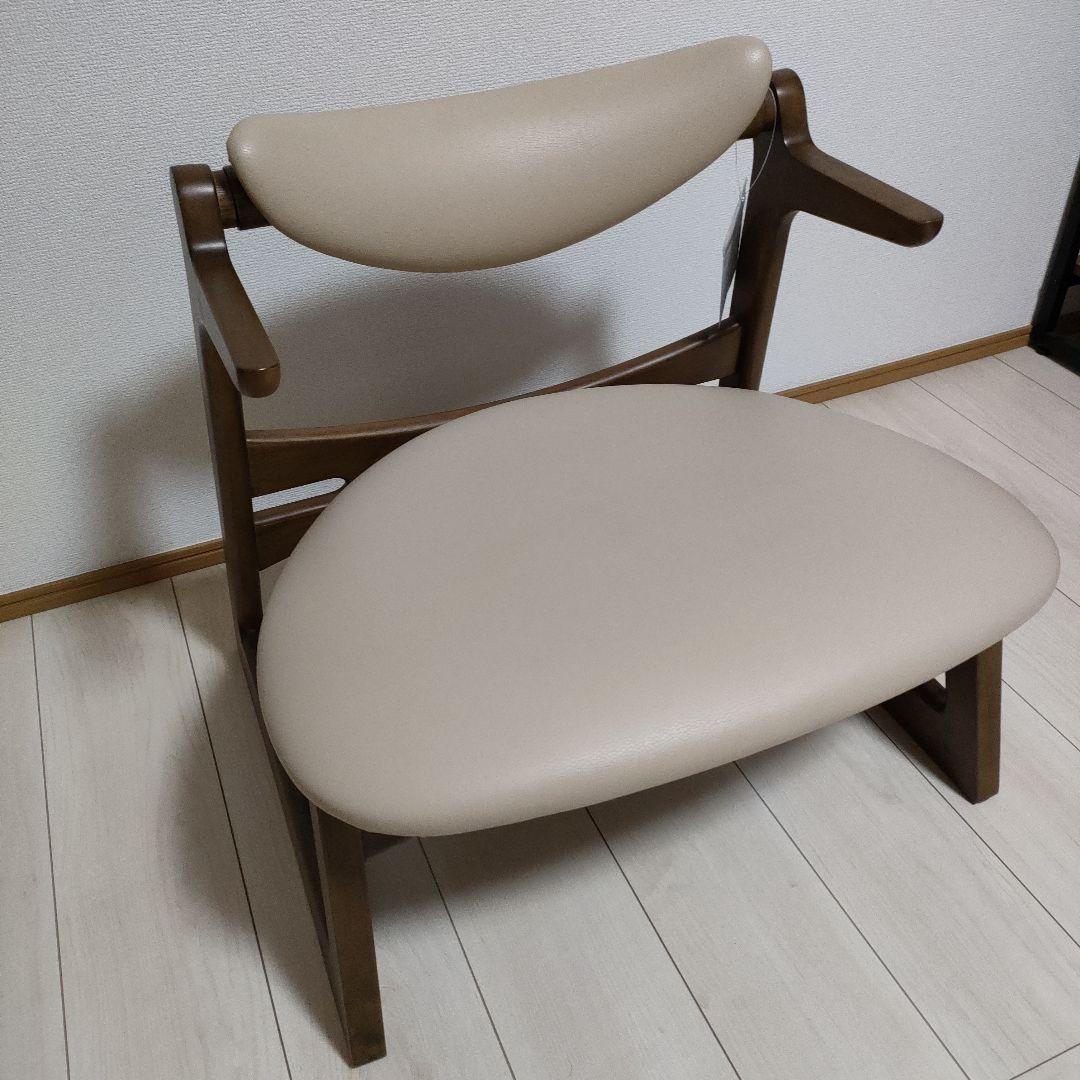 美品 低座椅子 キャスパーチェア CAチェア 300R-BE 天然無垢