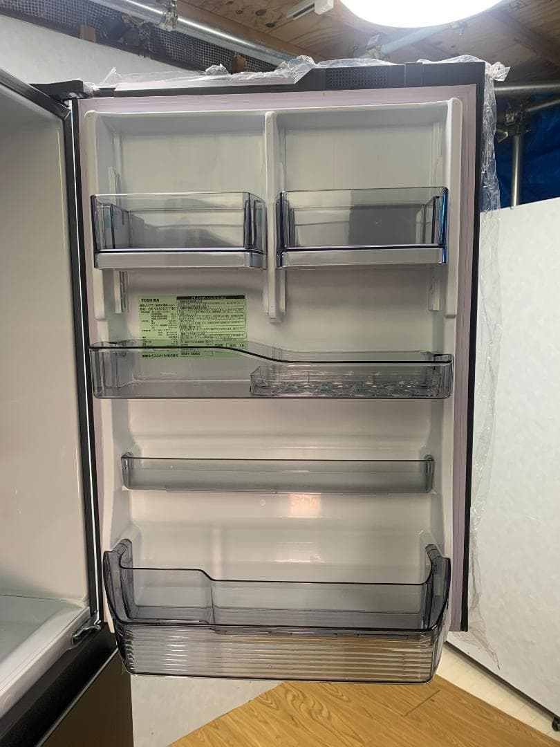 K♦048 東芝 5ドア 冷蔵庫 GR-V450GT-TH 未使用品 訳アリ品
