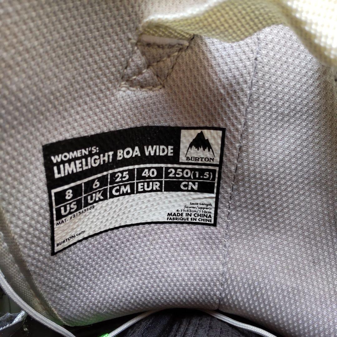 スノーボード Burton Limelight BOA Wide 8 US
