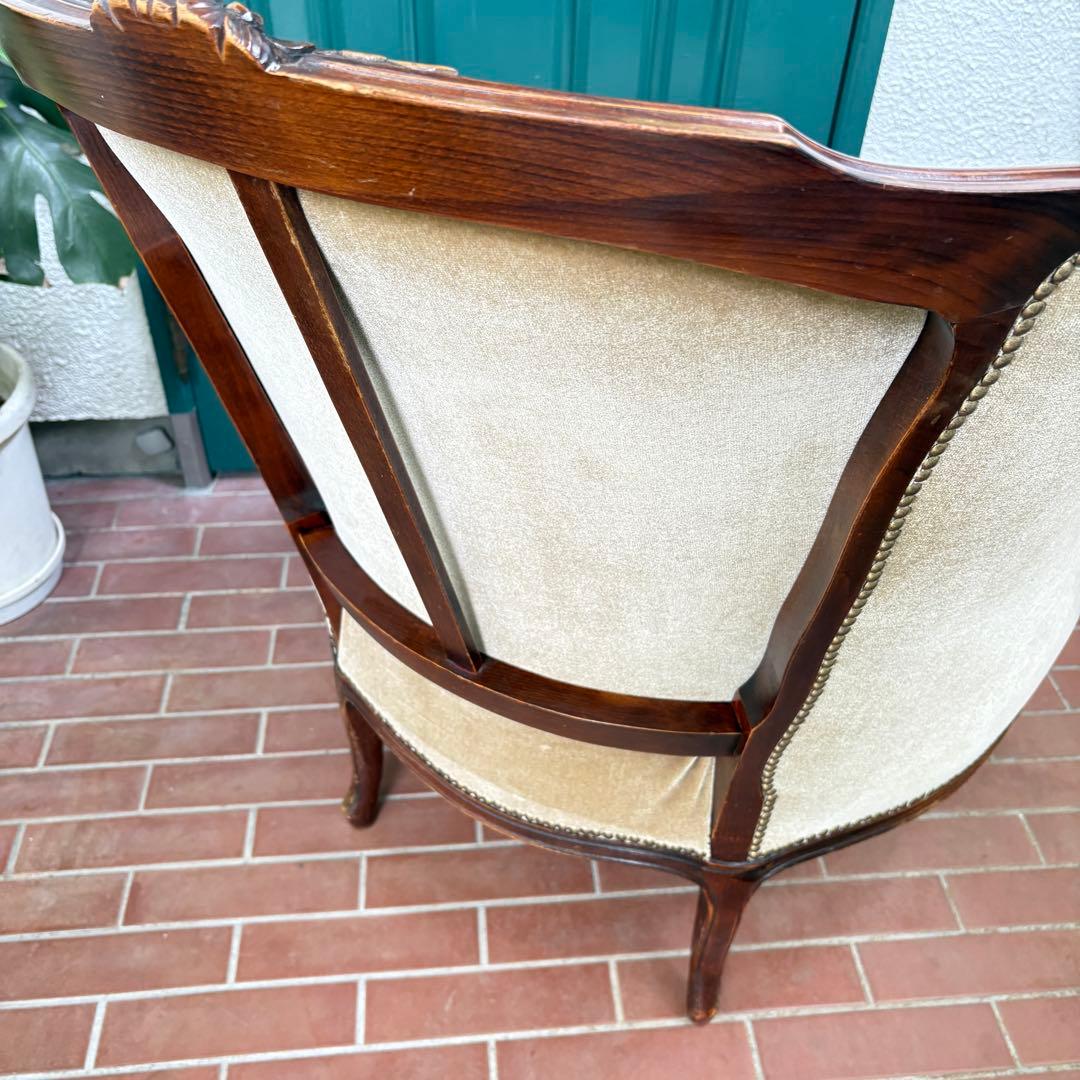 【アンティーク】ソファ イギリス フランス サロンチェア 椅子 ビィンテージ