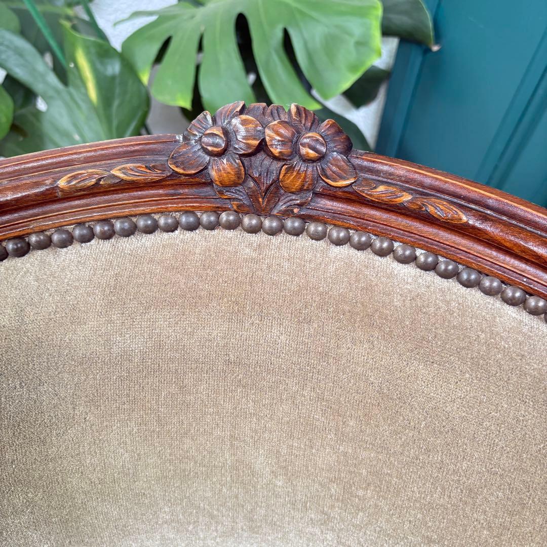 【アンティーク】ソファ イギリス フランス サロンチェア 椅子 ビィンテージ