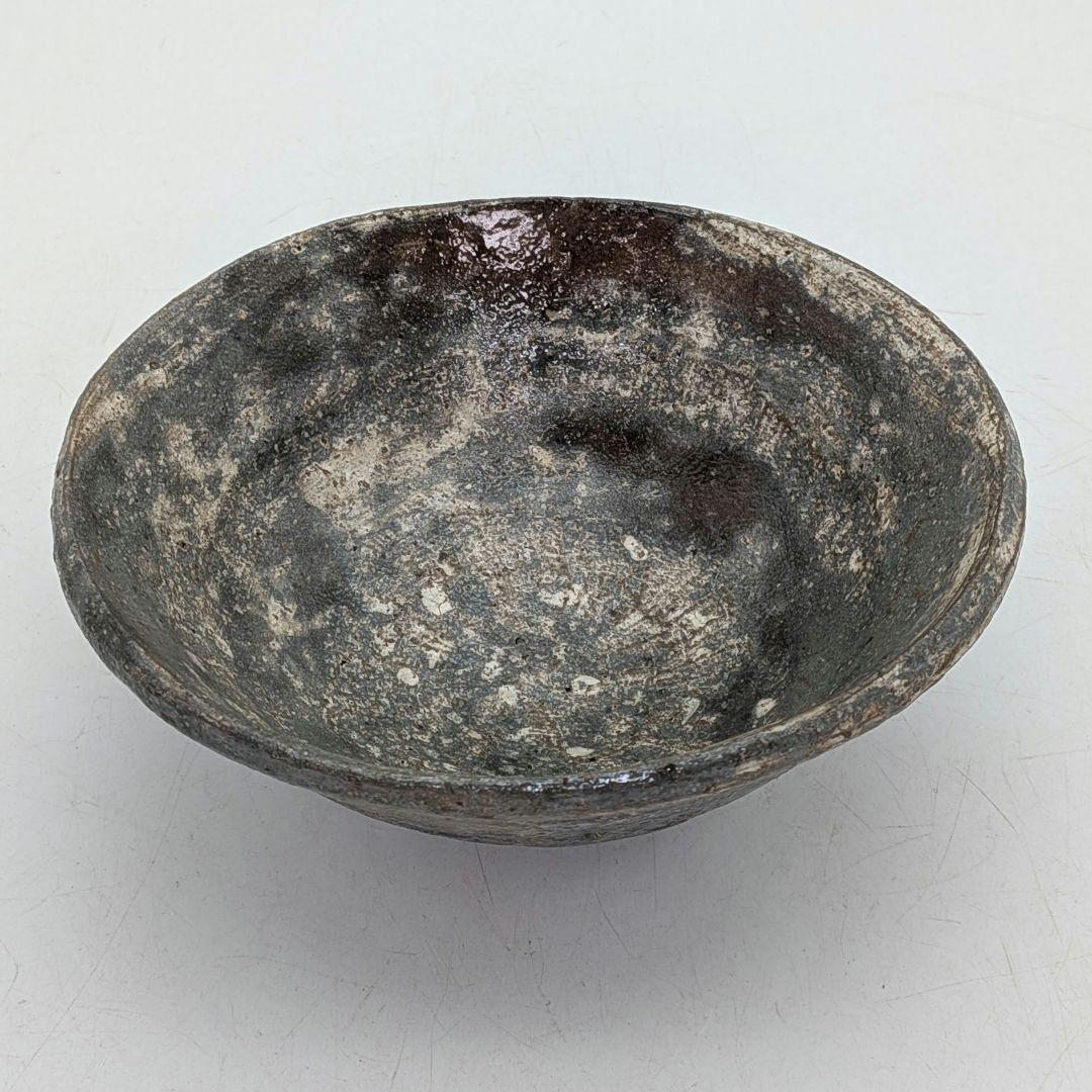 竹子窯 西川清翠 備前楽茶盌 共箱 抹茶碗 抹茶茶碗 茶道具 茶器 食器 平茶碗