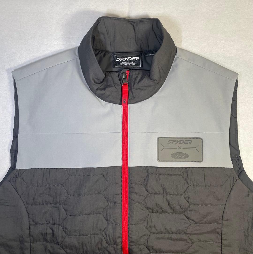 FORD&SPYDER グレー/赤 ベスト