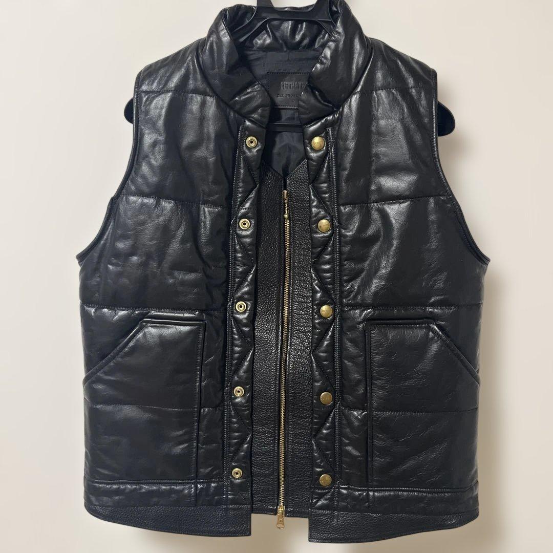p*3様 CUTRATE 本革 レザーベスト CALEE COOTIE カットレ