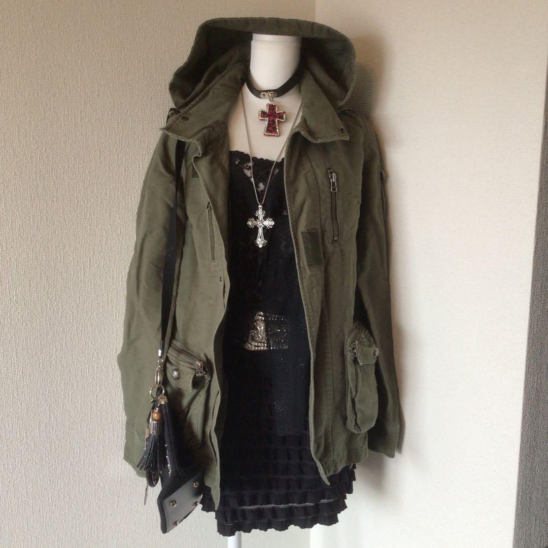 y2k 00s archive グランジ　お兄系　geek ギミックモッズコート