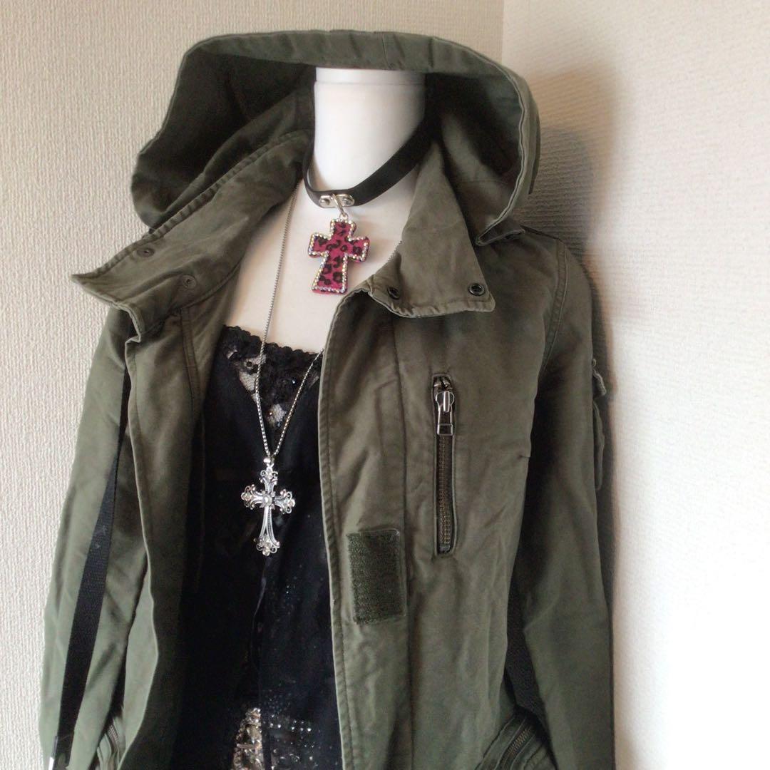 y2k 00s archive グランジ　お兄系　geek ギミックモッズコート