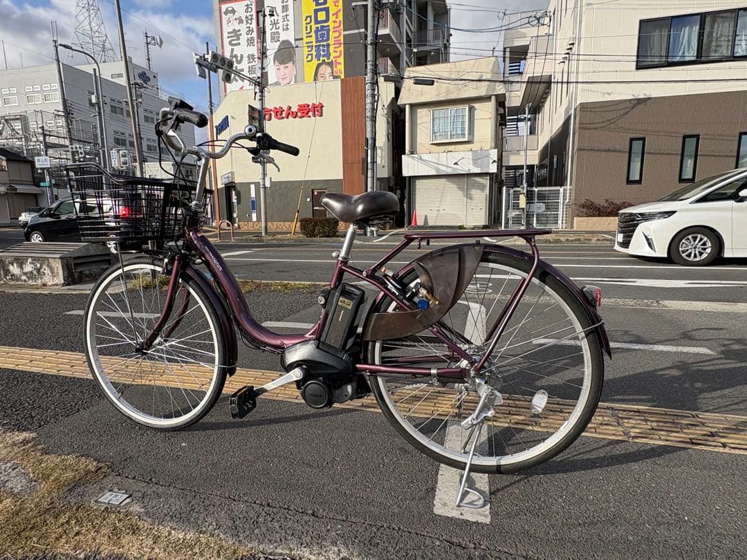 中古YAMAHA電動アシスト自転車　8.7Ah 大阪　013番