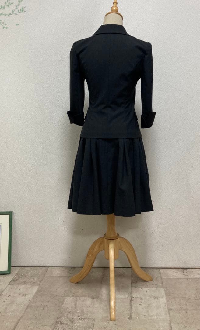 美品　フォクシーニューヨーク　フレアースカートスーツ　38 ウォッシャブル