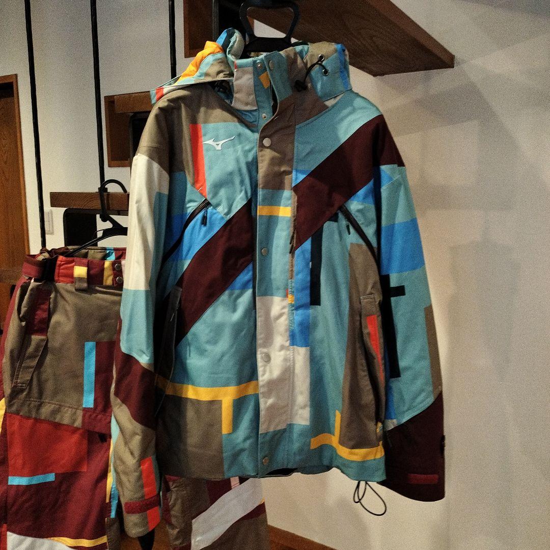 Mizuno マルチカラー スキーウェアXL上下