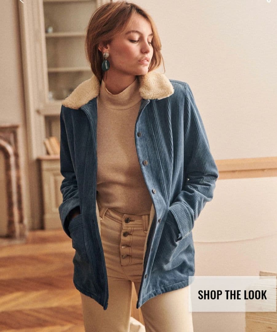 Sezane Will Jacket　セザンヌのコーデュロイジャケットS