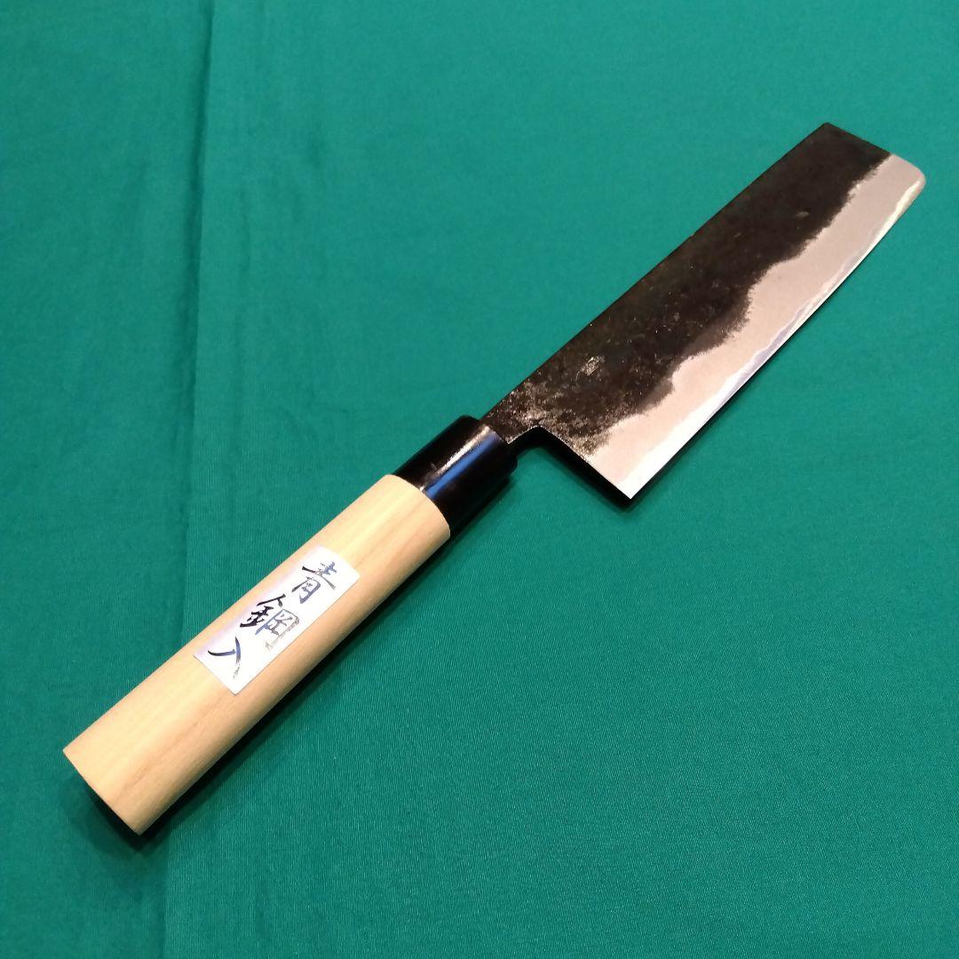 マ*サ様 安来鋼青紙　土佐黒打　菜切包丁　165ミリ