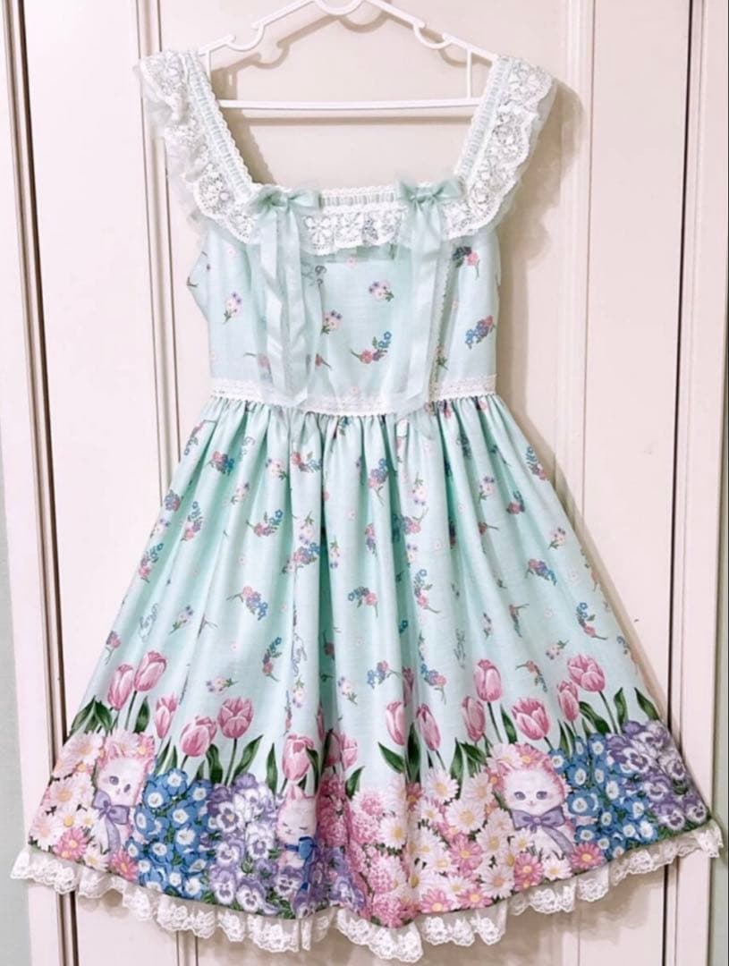 ぽ*】様 Angelic pretty Flower Kittenジャンパースカ