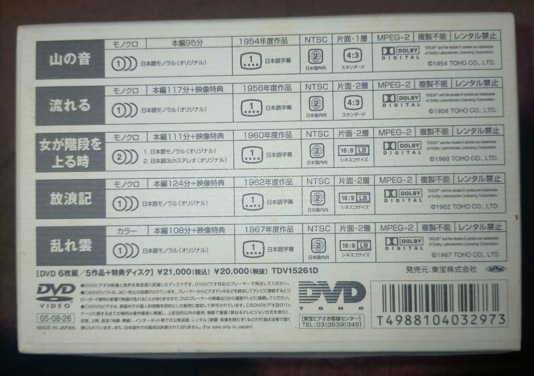 ※セール！【傑作DVDBOX】成瀬巳喜男 THE MASTERWORKS 2