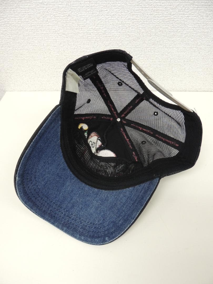 国内正規 本物 ハローキティ Ed Hardy コラボ メッシュ キャップ 黒