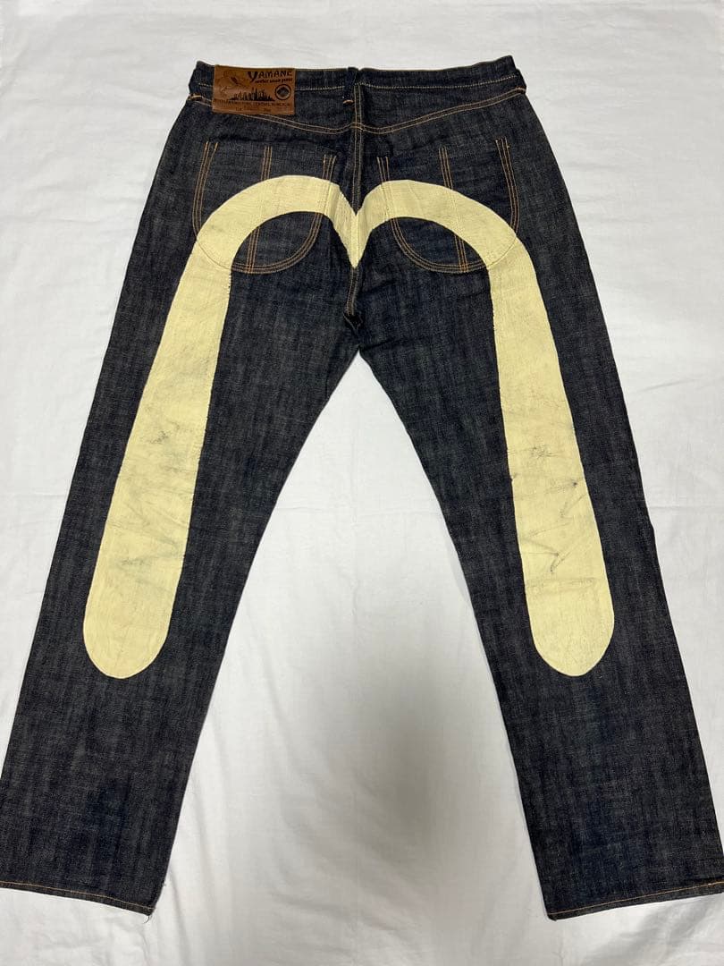 EVISU YAMANE 1926S 36×33 白大黒　ビックカモメ　リジット