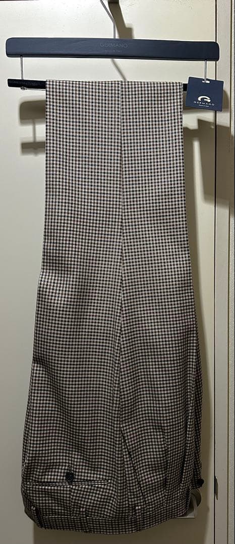 未使用【bon vieux 別注】　GERMANO ウールチェックパンツ