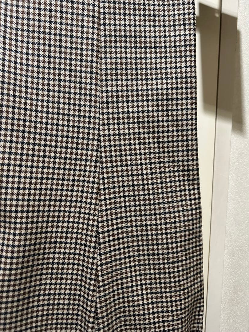 未使用【bon vieux 別注】　GERMANO ウールチェックパンツ