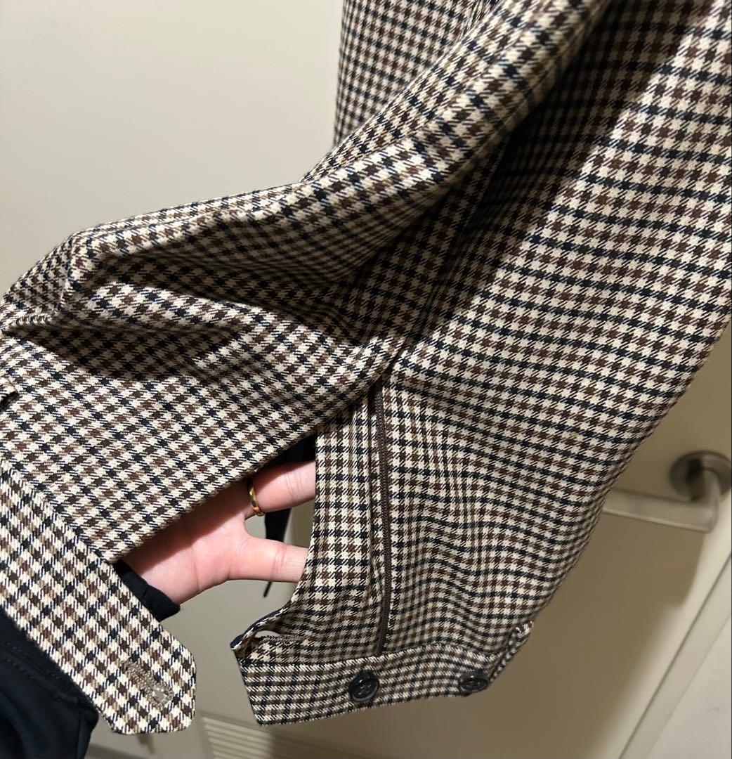 未使用【bon vieux 別注】　GERMANO ウールチェックパンツ