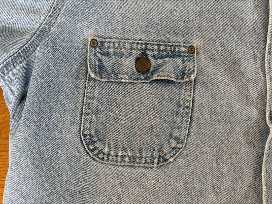 80s 90s Carhartt ミシガンチョアジャケット　デニム　フェード